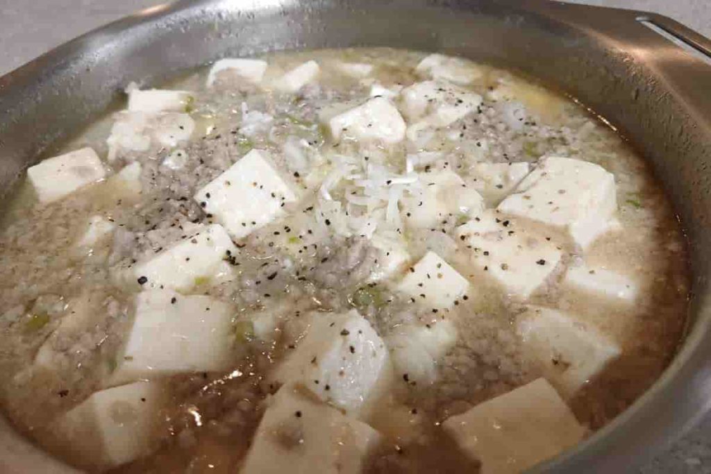 カラフル塩マーボー豆腐