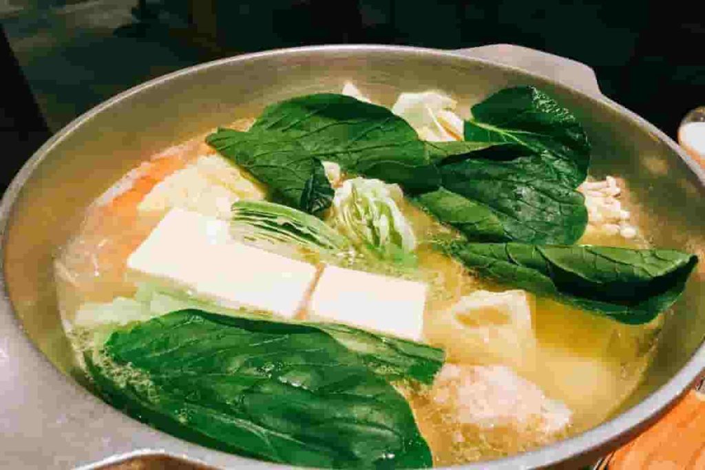 小松菜と鮭の味噌クリーム煮